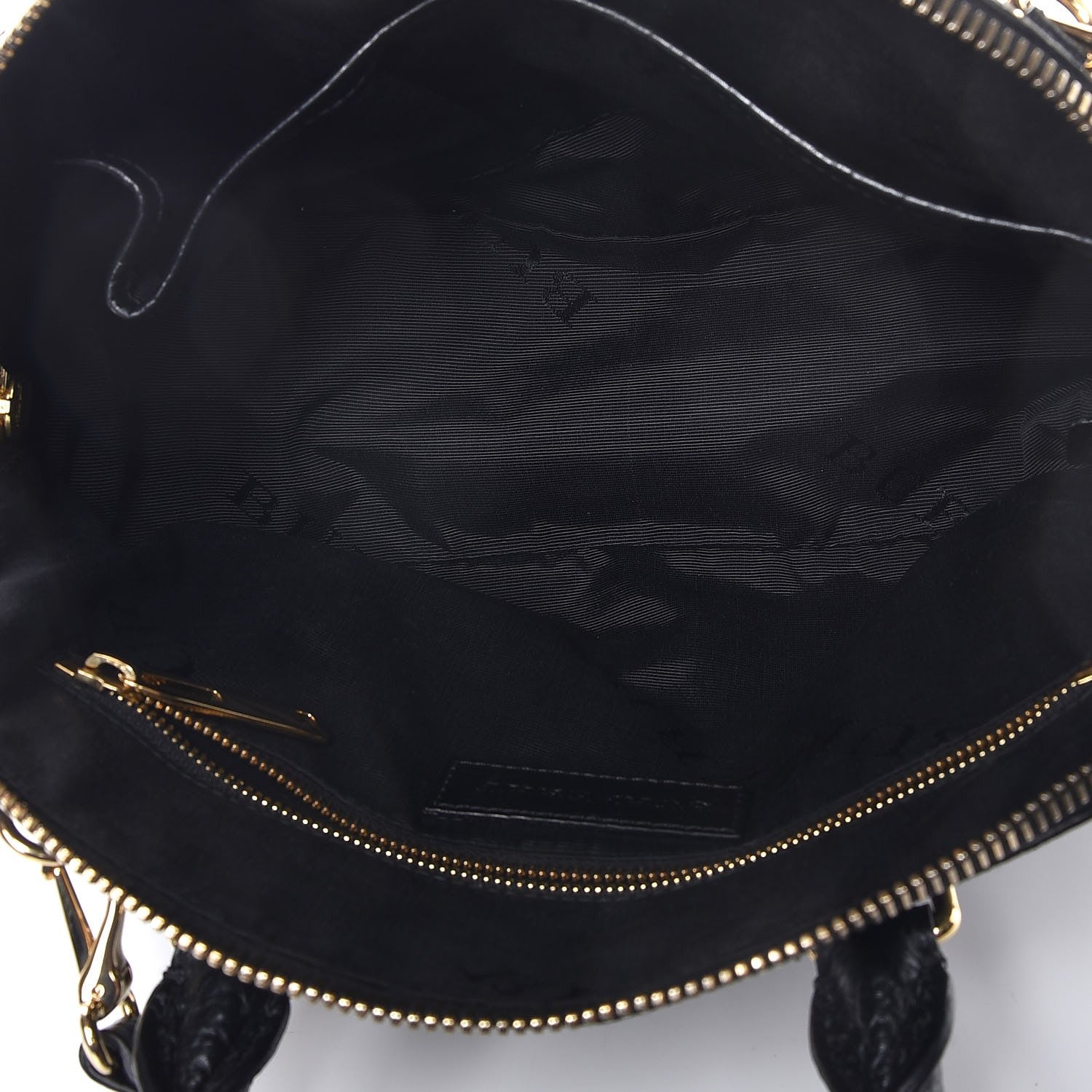 Burberry Heritage Grain Check Embossed Small Orchard Bowling Bag Black 5 of 8