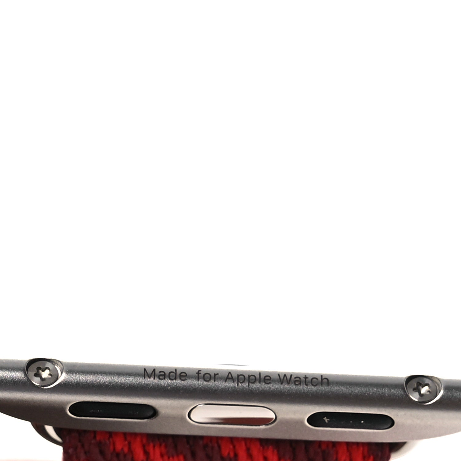 Hermes Nylon Weave Apple Watch Single Tour Band 40mm Rouge De Coeur Rouge H 6 of 8