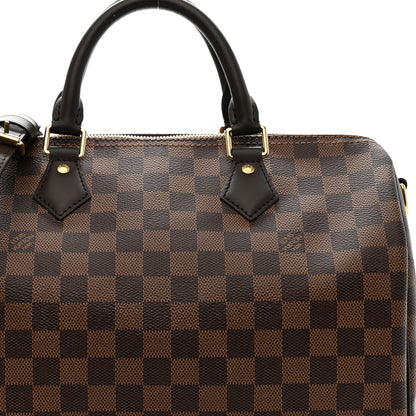 Louis Vuitton Damier Ebene Speedy Bandouliere 30 7 of 10