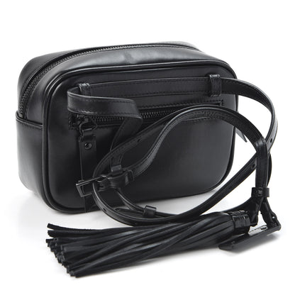 Saint Laurent Calfskin Matelasse Monogram Lou Belt Bag Black 2 of 9