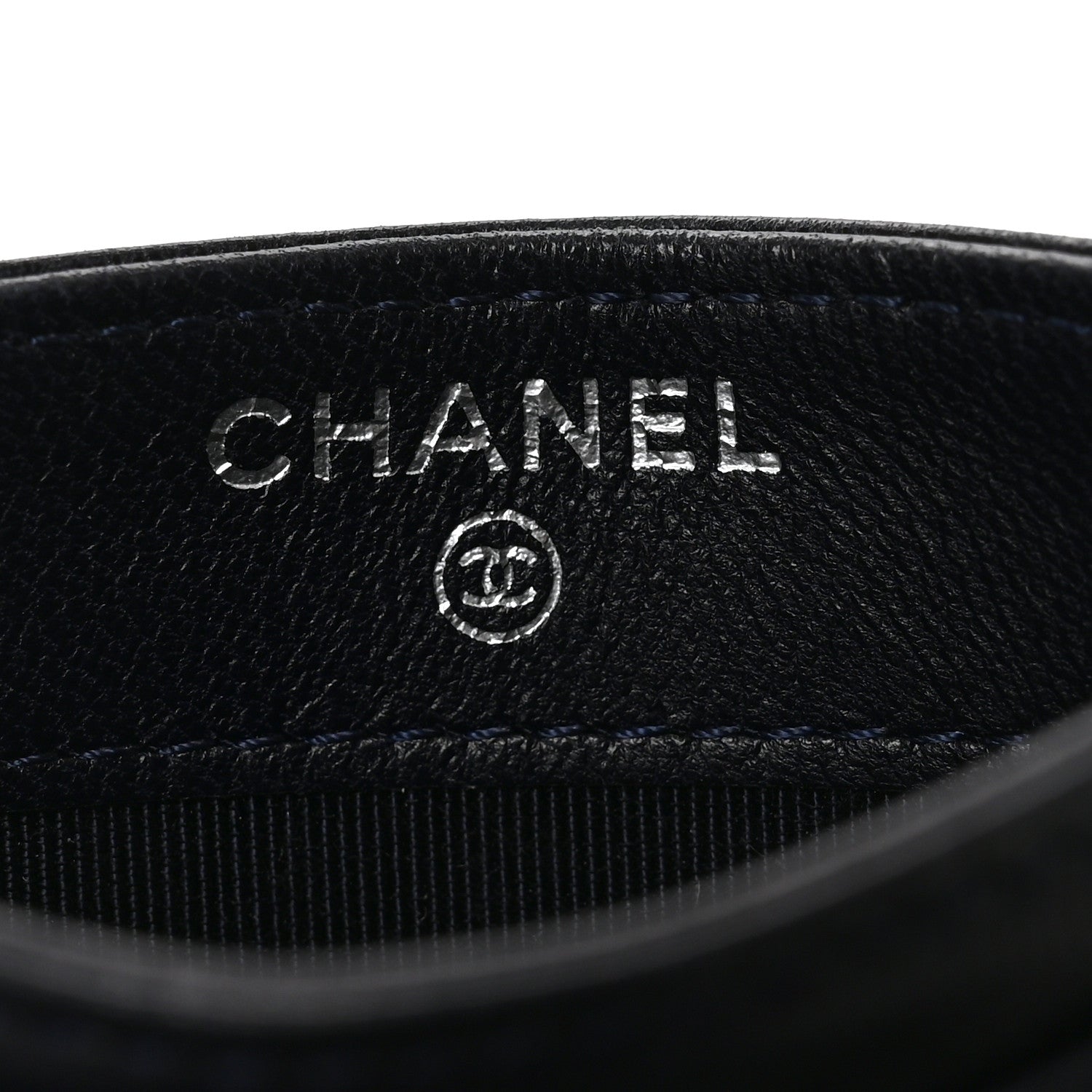 Chanel Lambskin Quilted Card Holder Navy Blue 6 of 8