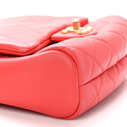 Chanel Lambskin Quilted Side-Packs Red 13 of 14