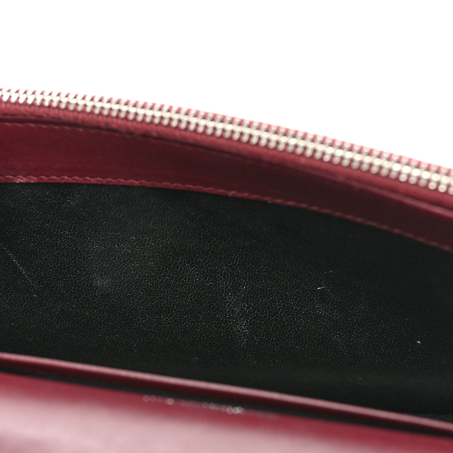 Saint Laurent Calfskin Crocodile Embossed Kate Monogram Tassel Chain Wallet Rouge Legion 10 of 12