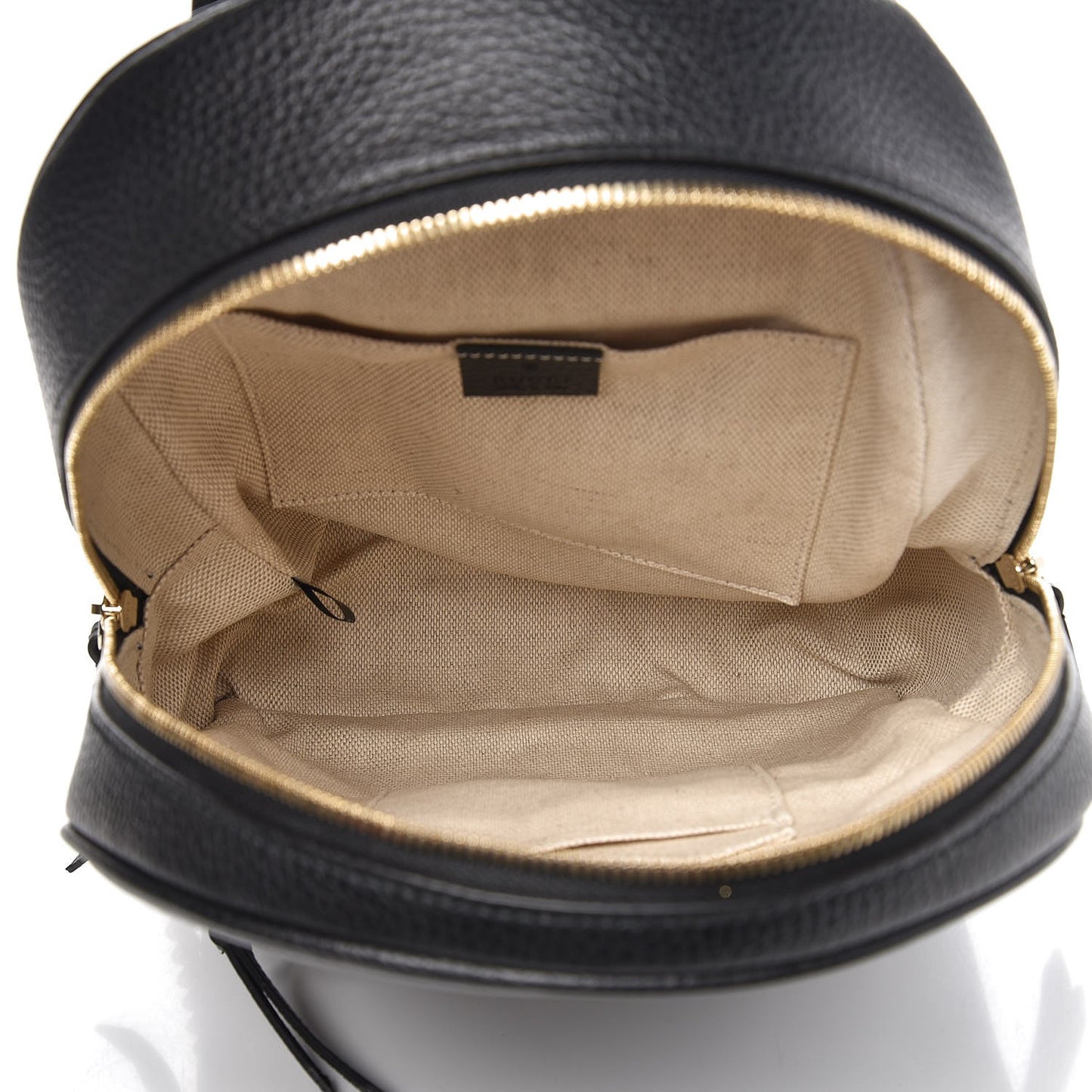 Pebbled Calfskin Soho Chain Backpack Black