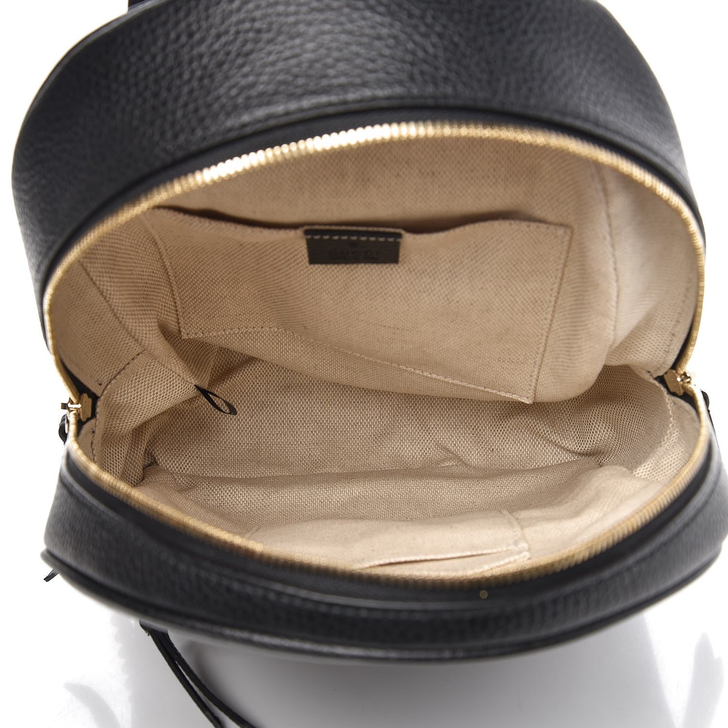 Gucci Pebbled Calfskin Soho Chain Backpack Black 5 of 7