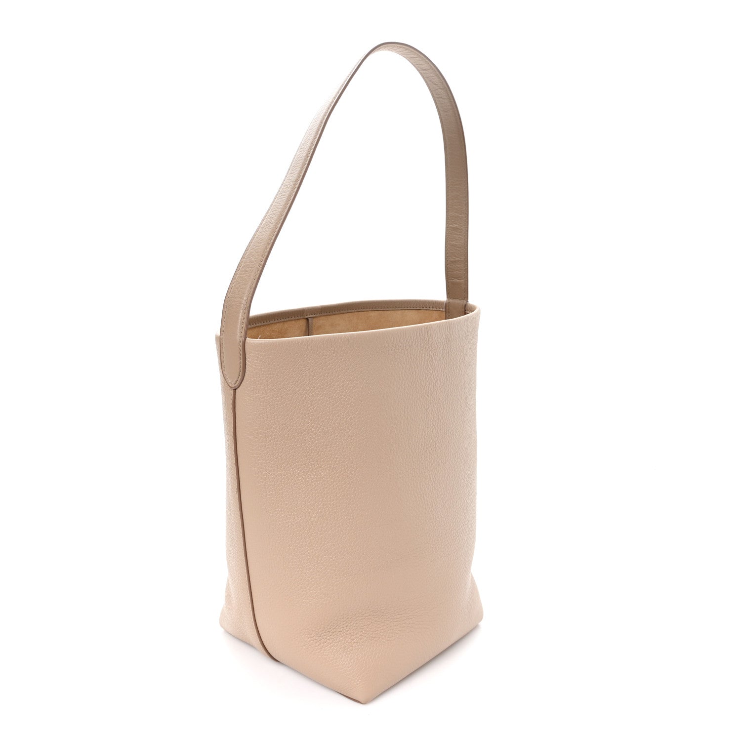 The Row Grained Calfskin Medium N/S Park Tote Dark Taupe 3 of 9
