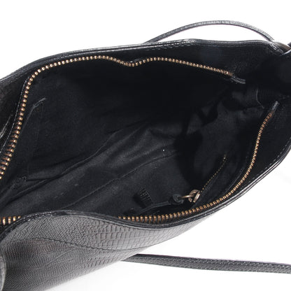 Balenciaga Agneau Lizard Embossed Classic Hardware Hip Black 5 of 11