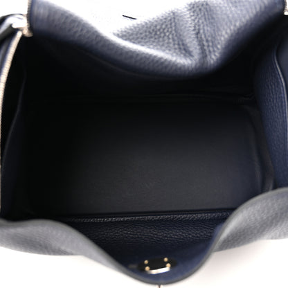Hermes Taurillon Clemence Lindy 26 Bleu Nuit 5 of 9