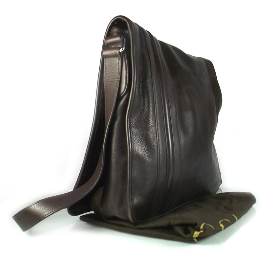 Gucci Leather Messenger Bag Unisex 3 of 9