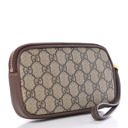Gucci GG Supreme Monogram Ophidia Phone Case Wristlet Brown 3 of 10