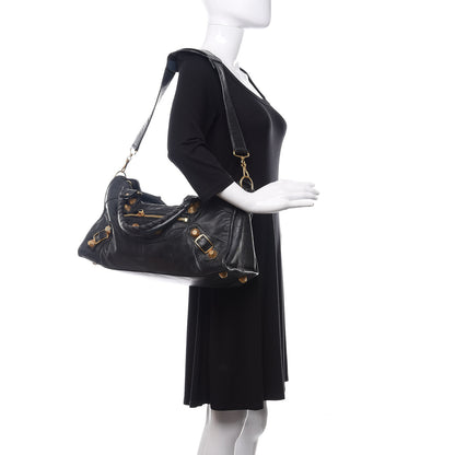 Balenciaga Agneau Giant 21 Gold Hardware Part Time Black 2 of 16