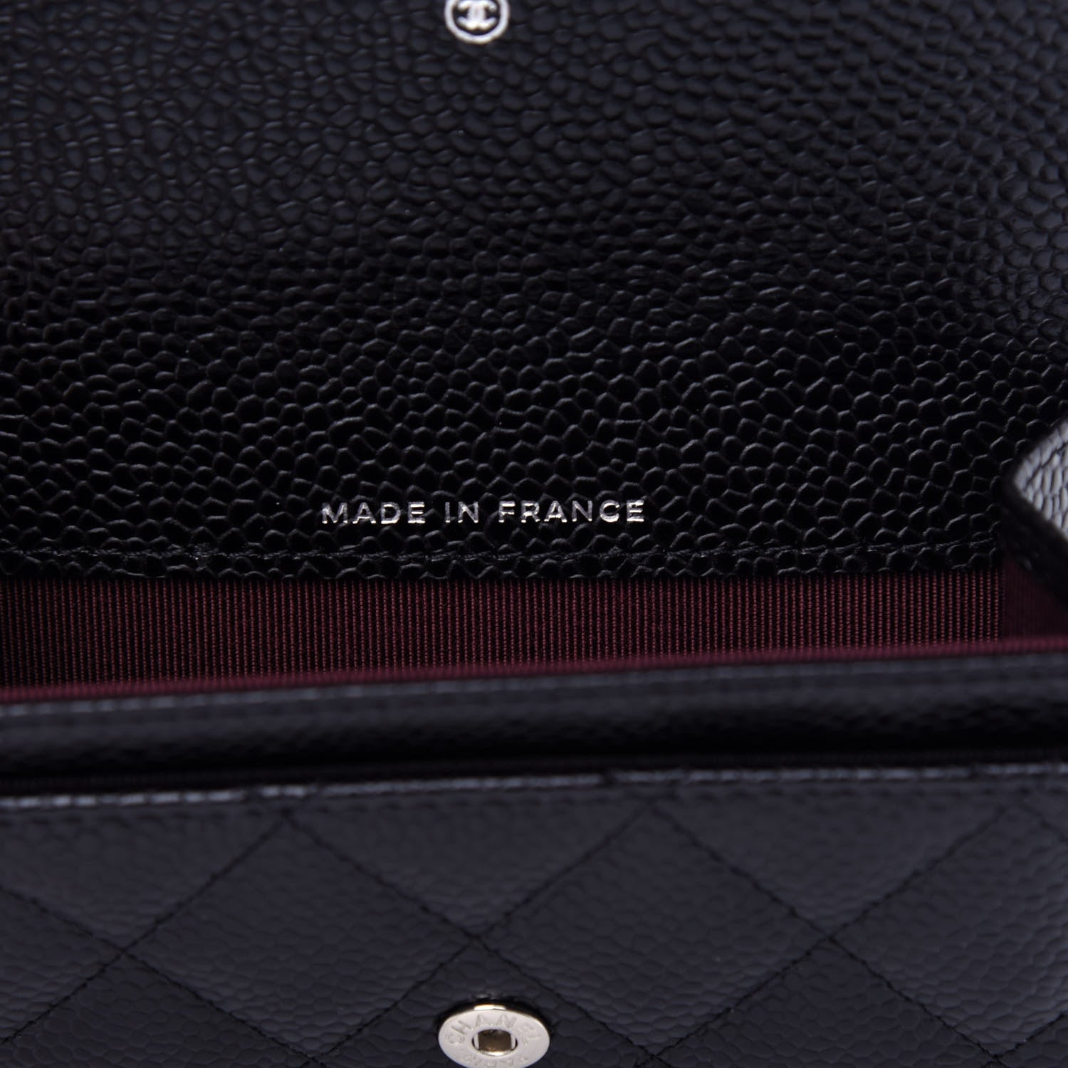 Chanel Caviar Quilted Flap Card Holder Wallet Black 7 of 9