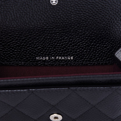 Chanel Caviar Quilted Flap Card Holder Wallet Black 7 of 9