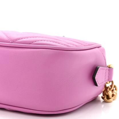 Gucci Calfskin Matelasse Small GG Marmont Chain Shoulder Bag Candy Mousse 10 of 10