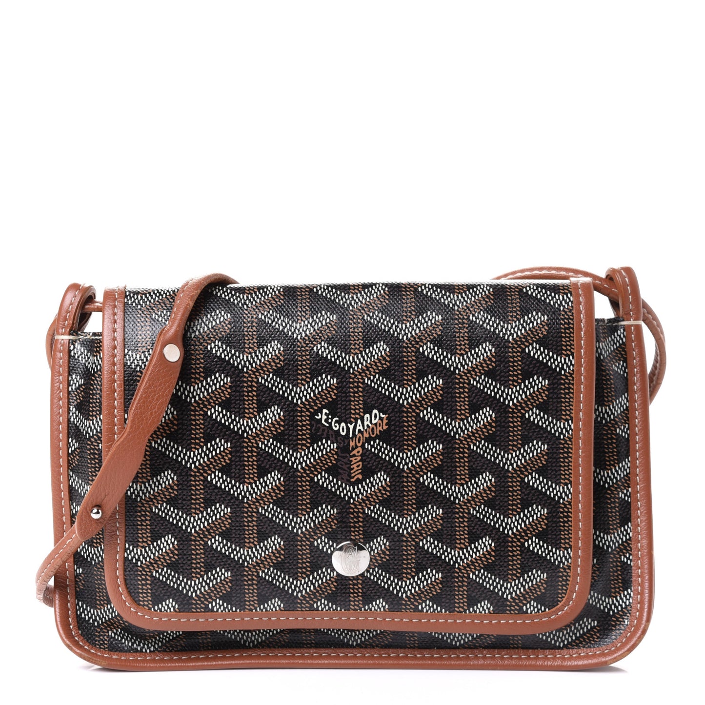 Goyardine Plumet Wallet Clutch Black Gold