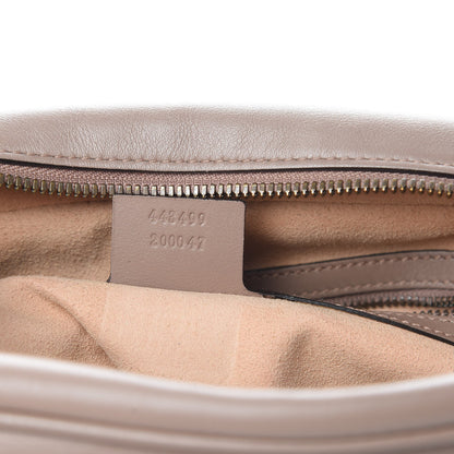 Gucci Calfskin Matelasse Medium GG Marmont Chain Shoulder Bag Porcelain Rose 7 of 14
