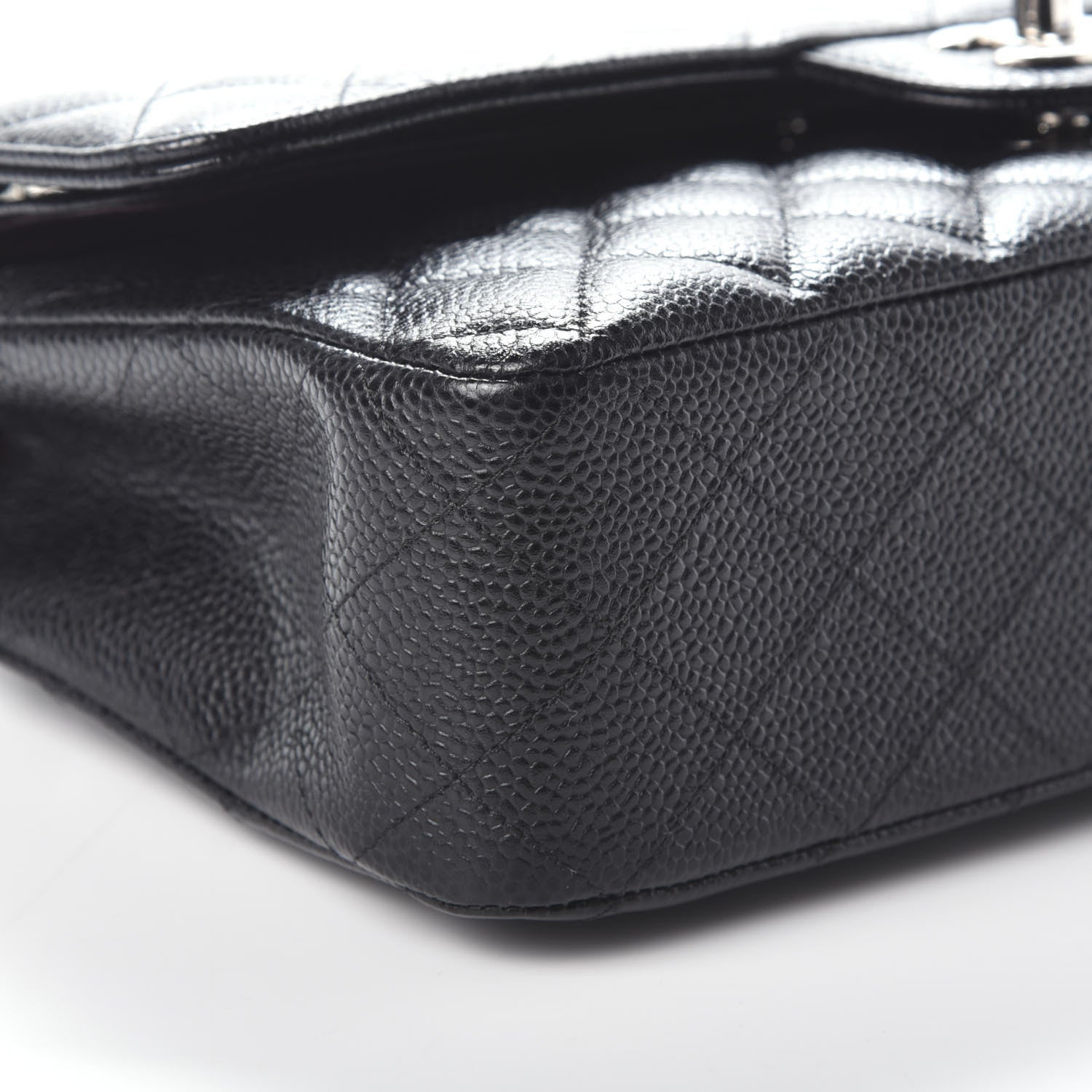 Chanel Caviar Quilted Medium Double Flap Black 7 of 9