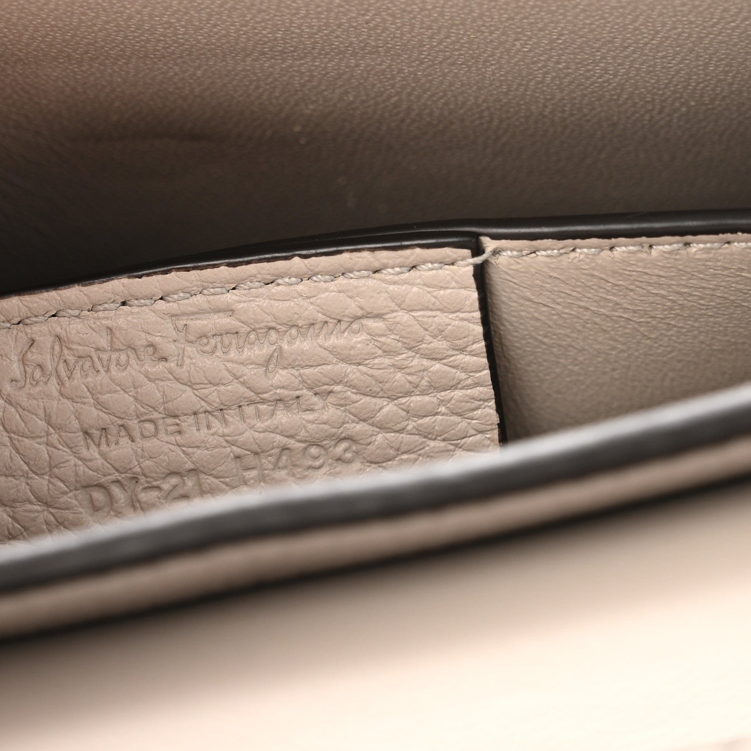 Salvatore Ferragamo Calfskin Small Margot Top Handle Satchel Grey 6 of 10