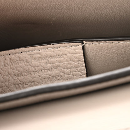 Salvatore Ferragamo Calfskin Small Margot Top Handle Satchel Grey 6 of 10