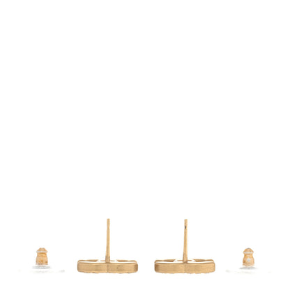 Chanel Crystal CC Earrings Gold 3 of 4