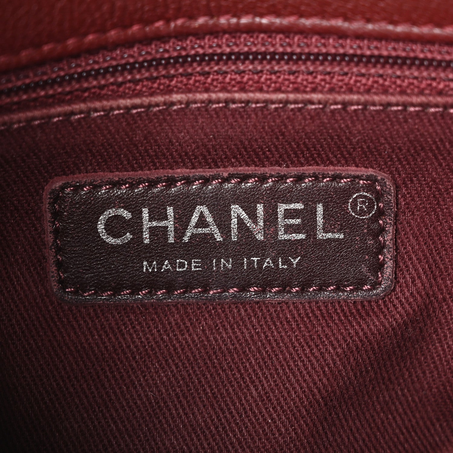 Chanel Shiny Goatskin Quilted Small Double Carry Waist Chain Flap Burgundy 6 of 10