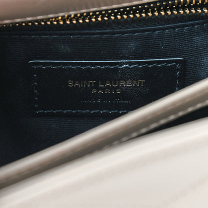 Saint Laurent Calfskin Y Quilted Monogram Toy Loulou Crossbody Bag Dark Beige 6 of 10