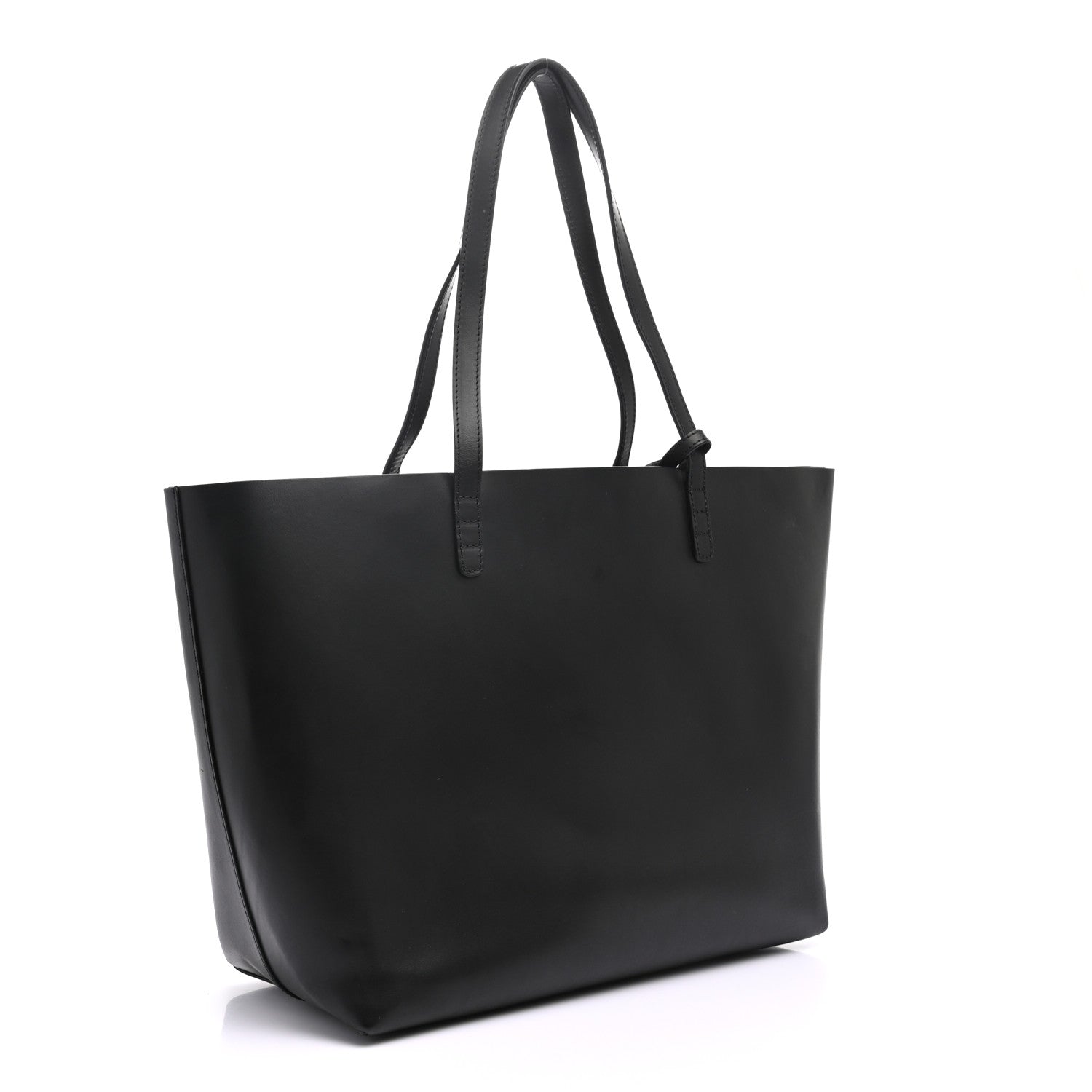 Mansur Gavriel Calfskin Small Shopping Tote Black Flamma 3 of 8