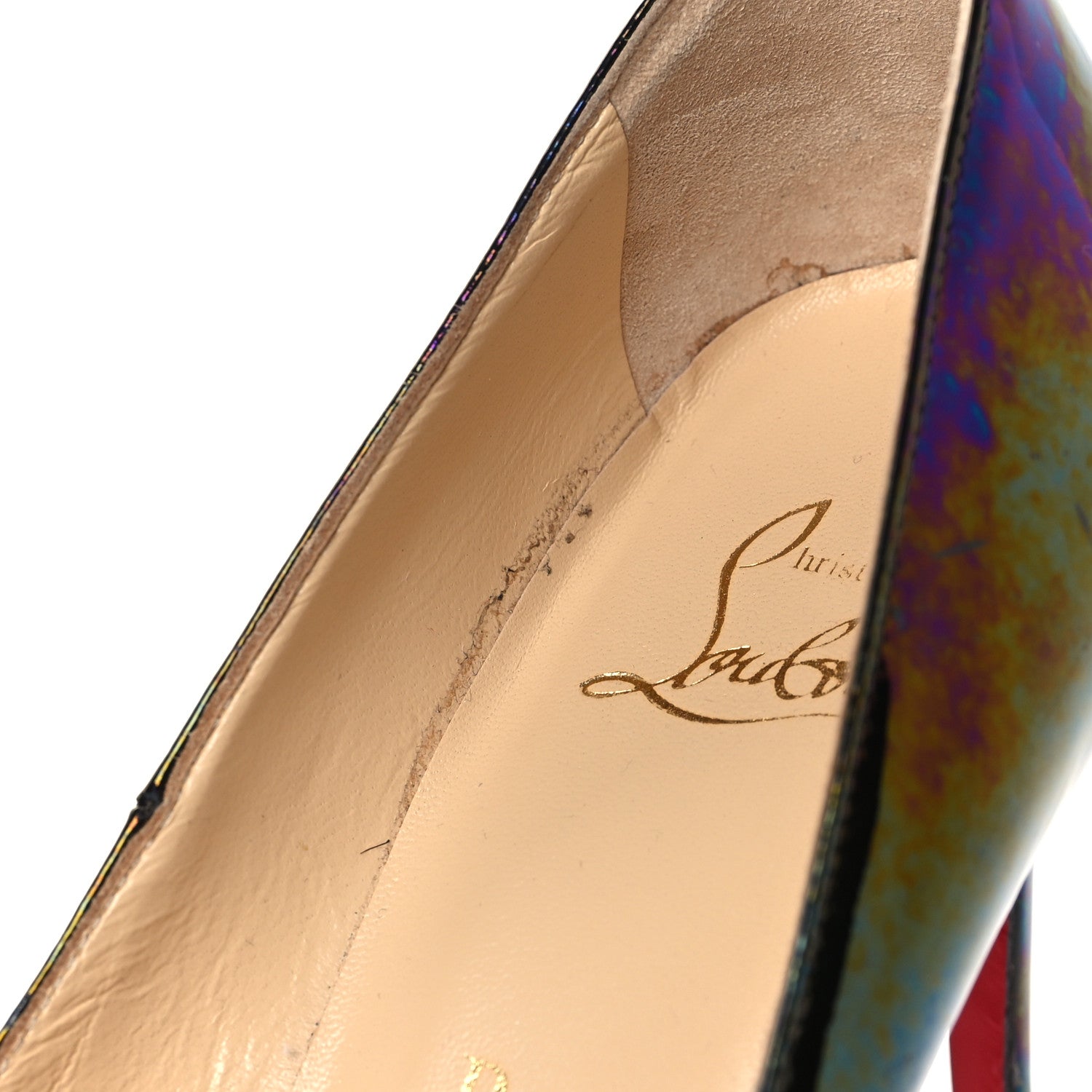 Christian Louboutin Patent Pigalle Follies 100 Pumps 37 Stellar Black 9 of 10