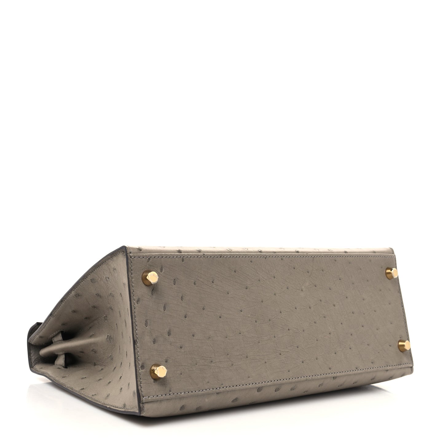 Ostrich Kelly Sellier 28 Gris Tourterelle