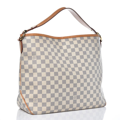 Louis Vuitton Damier Azur Delightful MM Rose Ballerine 3 of 11