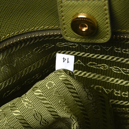 Prada Saffiano Lux Large Tote Edera 8 of 8