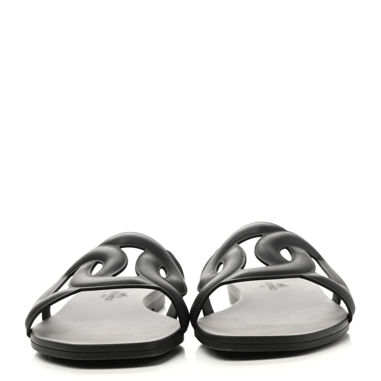 Rubber Aloha Sandals 35 Black