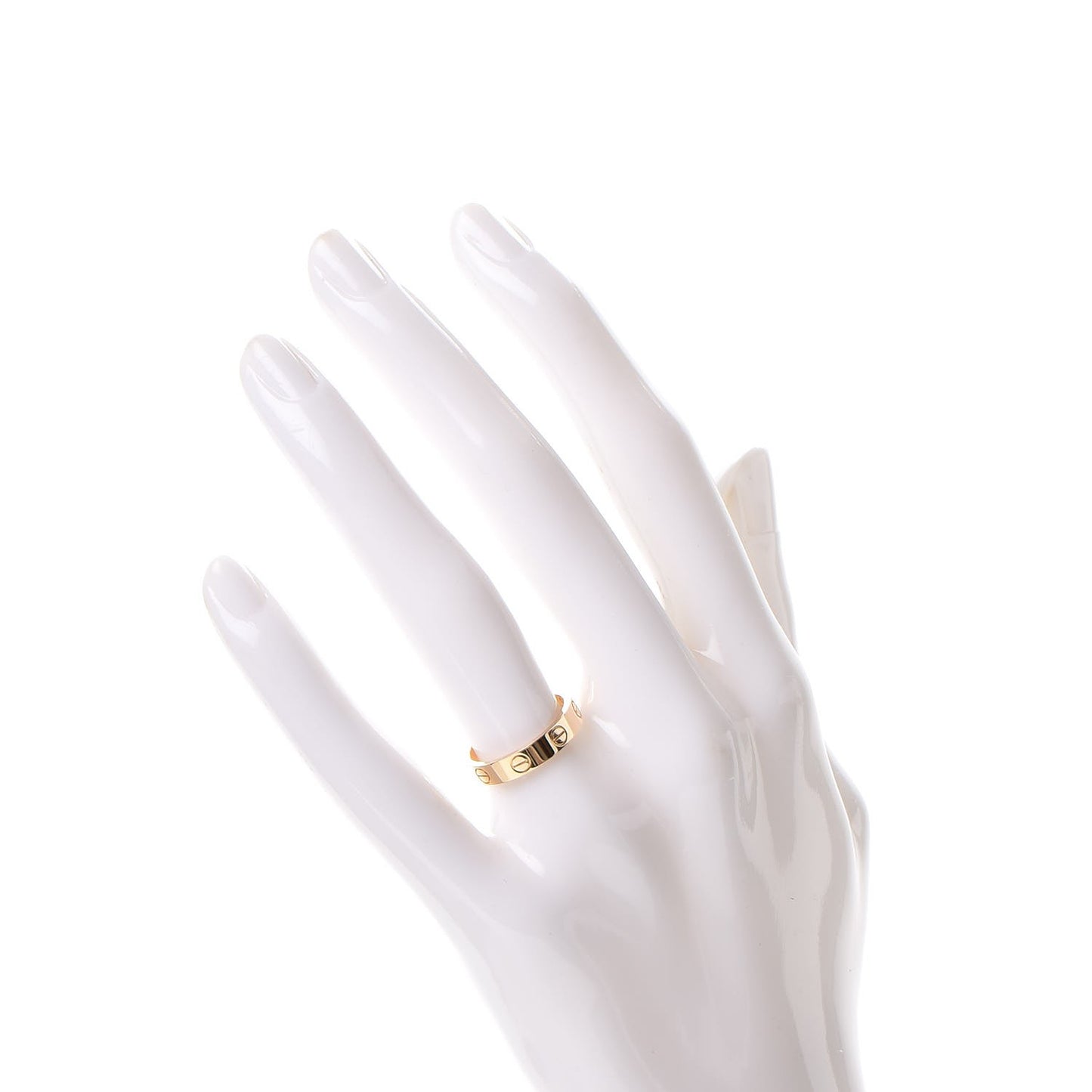18K Yellow Gold 3.5mm LOVE Wedding Band Ring 50 5.25