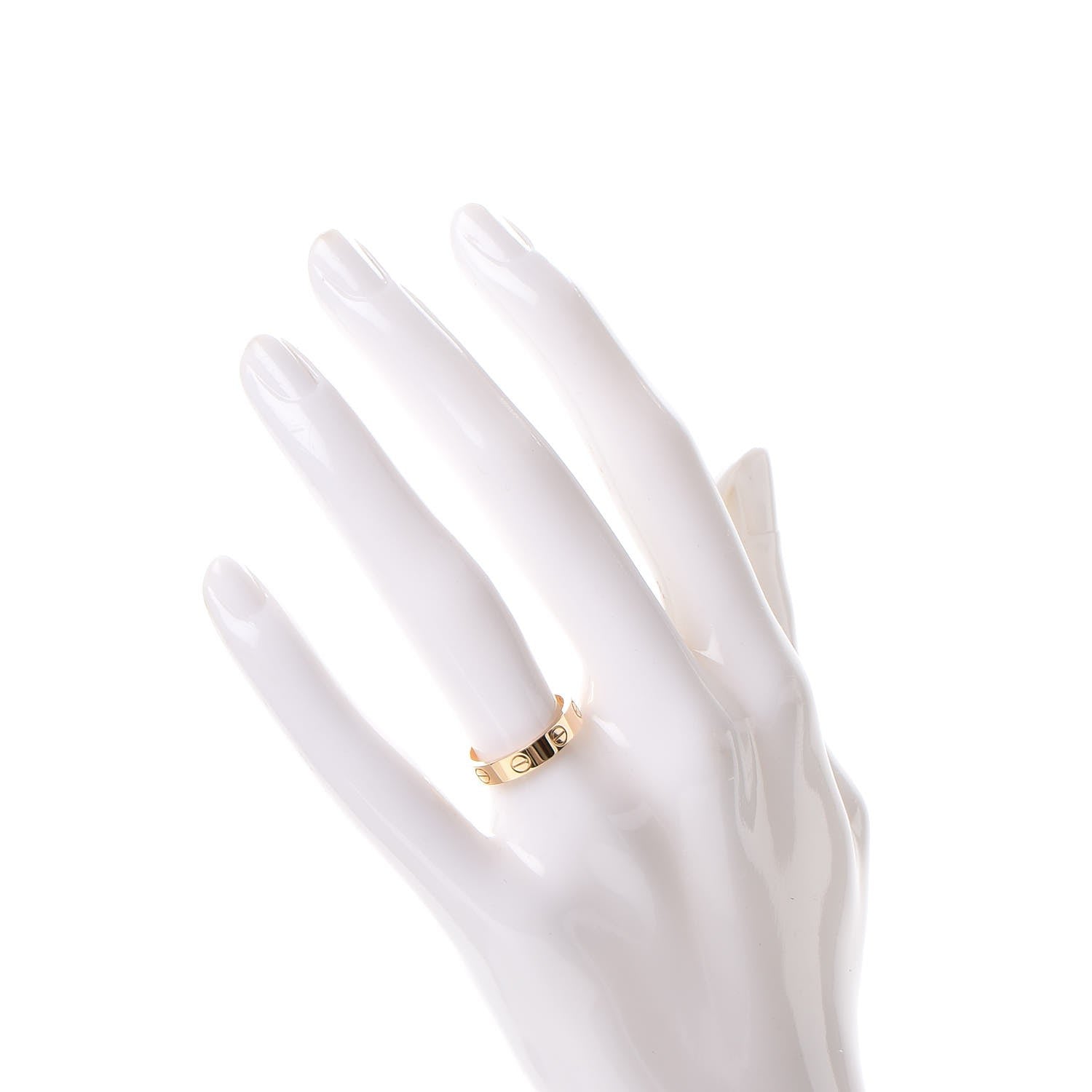 Cartier 18K Yellow Gold 3.5mm LOVE Wedding Band Ring 50 5.25 2 of 5