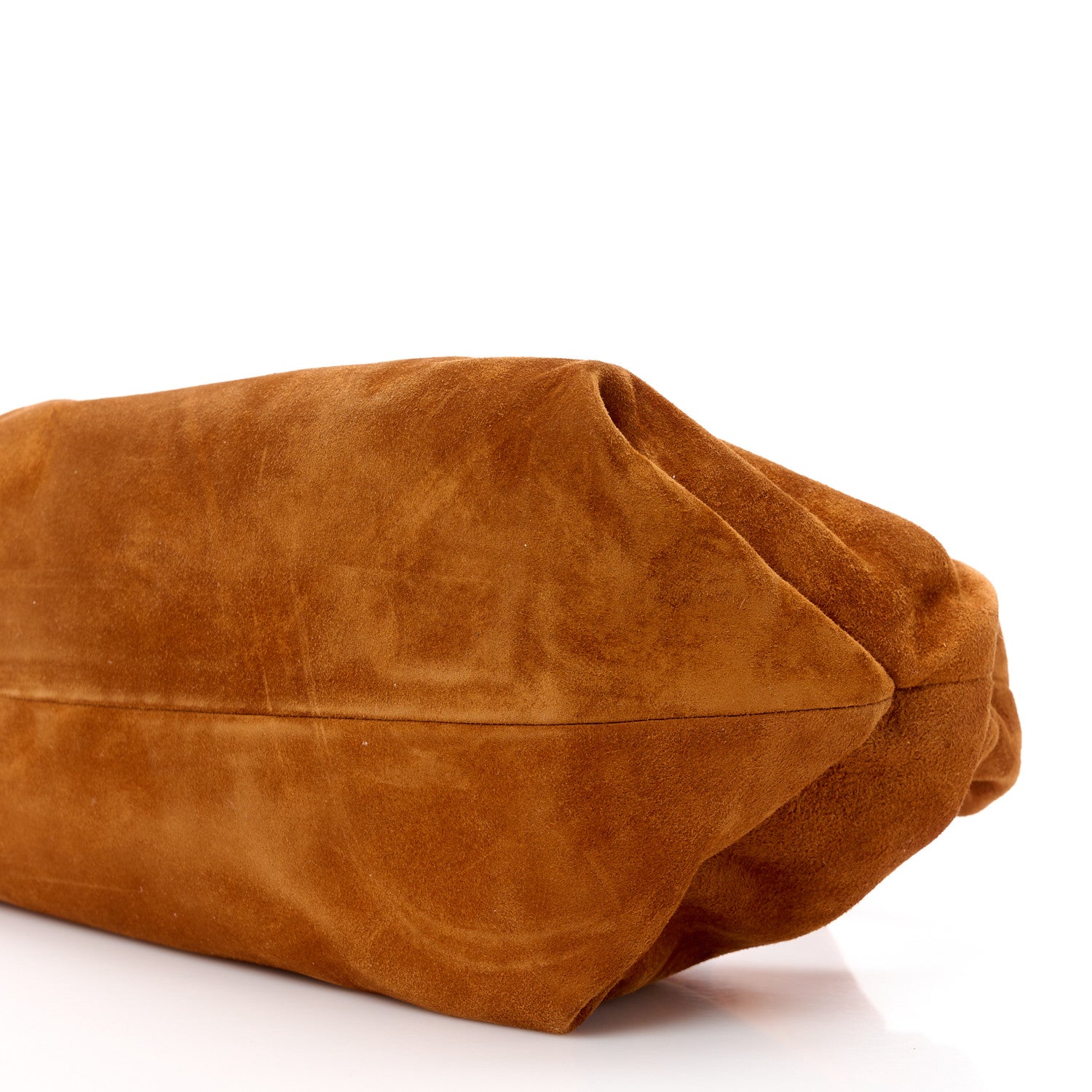 Khaite Suede Calfskin Beatrice Small Hobo Caramel 9 of 9