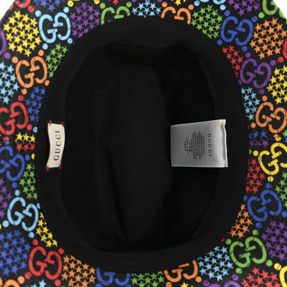 Gucci GG Supreme Monogram Psychedelic Fedora Hat M Multicolor 7 of 9