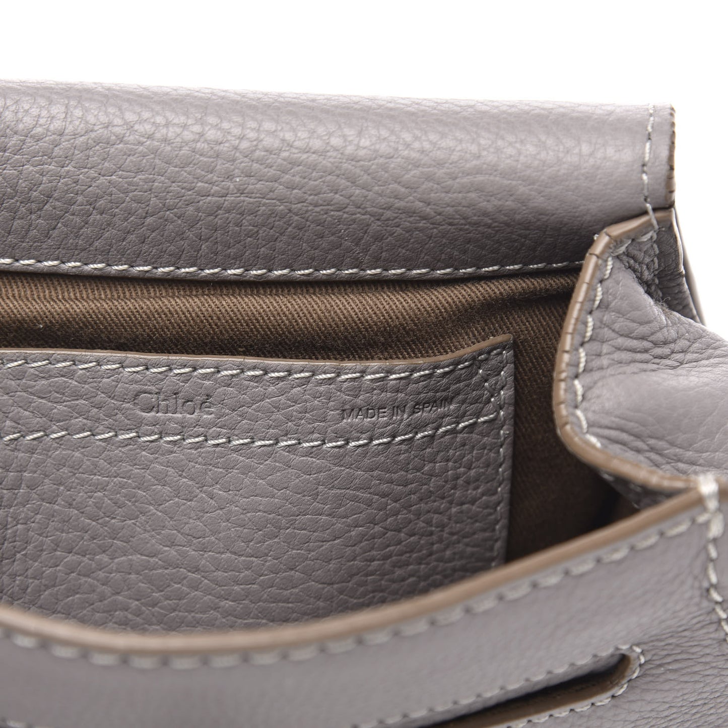 Calfskin Mini Marcie Round Crossbody Bag Cashmere Grey