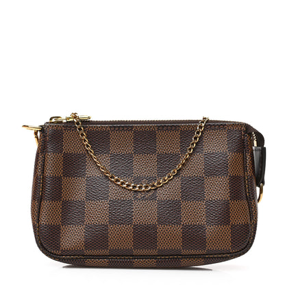 Louis Vuitton Damier Ebene Mini Pochette Accessories 1 of 8