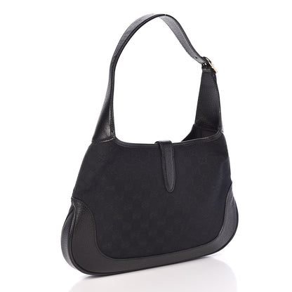 Gucci Monogram Jackie O Hobo Black 3 of 9