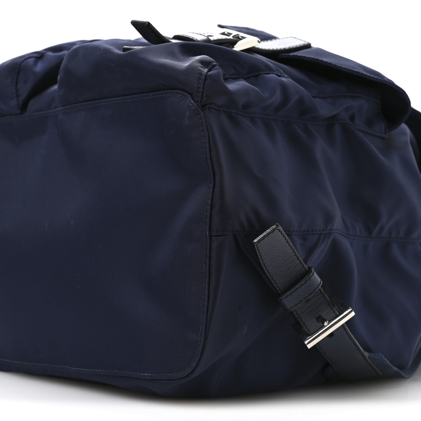 Tessuto Nylon Saffiano Vela Medium Backpack Baltico