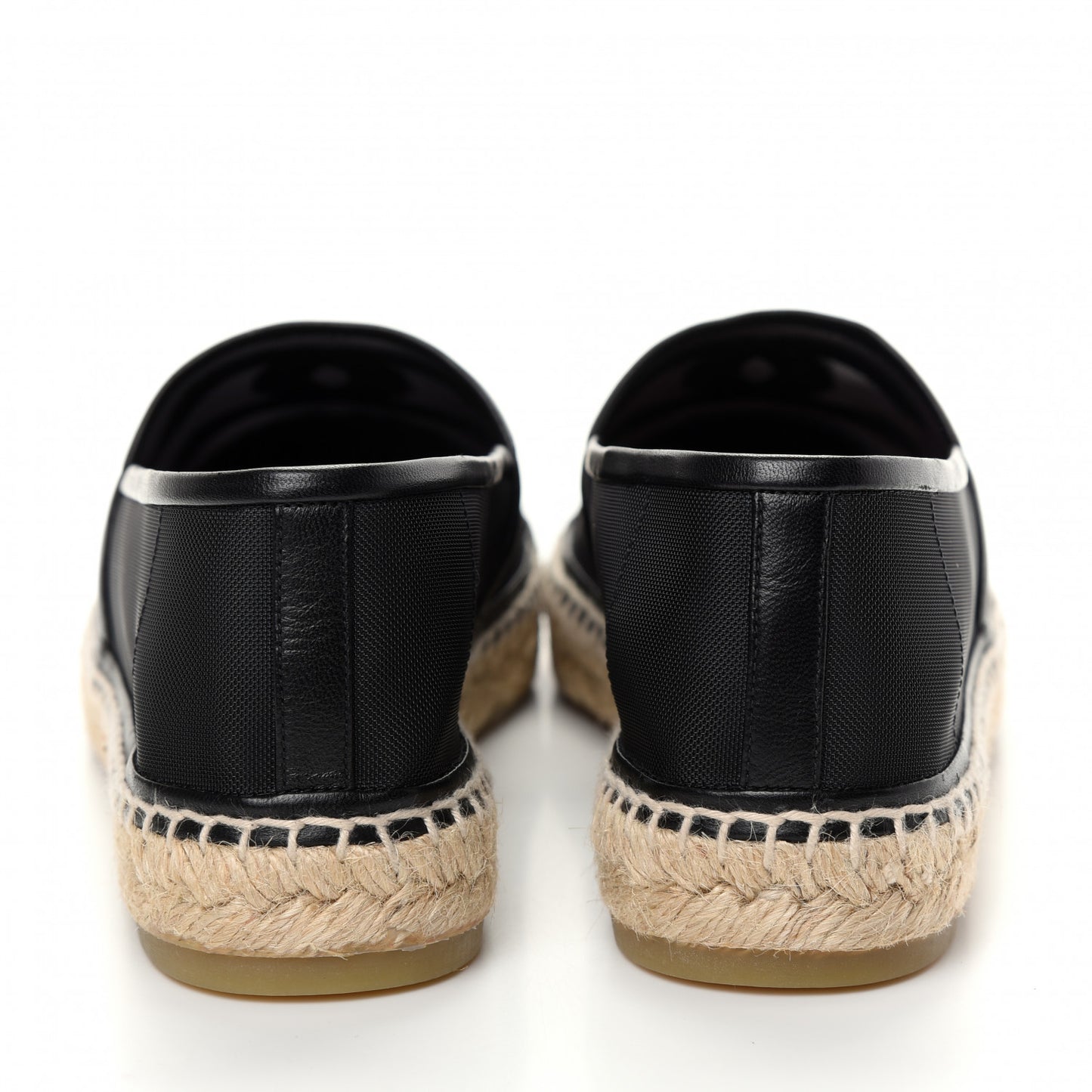 Mesh Grosgrain CC Espadrilles 41 Black