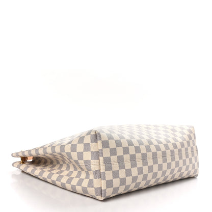 Louis Vuitton Damier Azur Graceful MM Rose Ballerine 4 of 9