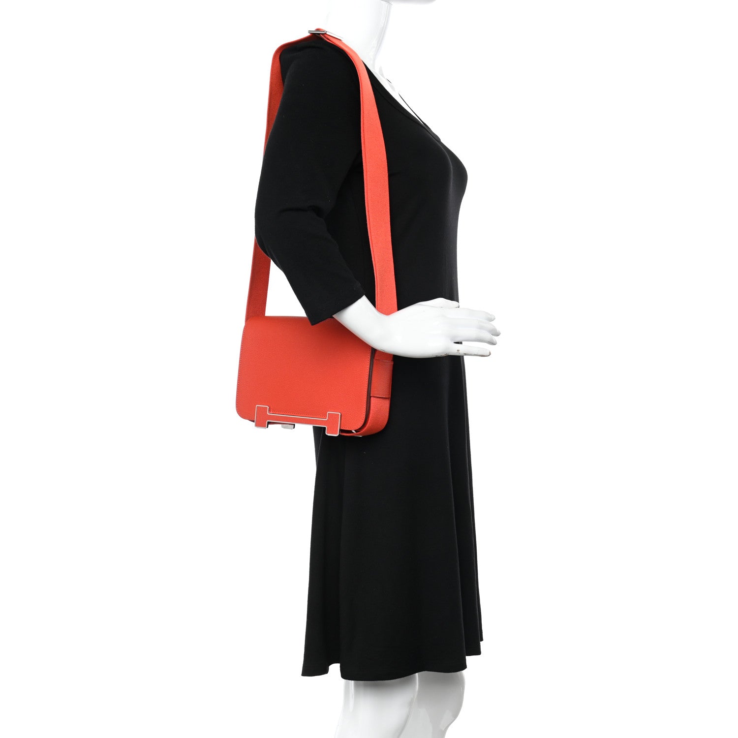 Hermes Chevre Mysore Geta Capucine 3 of 11