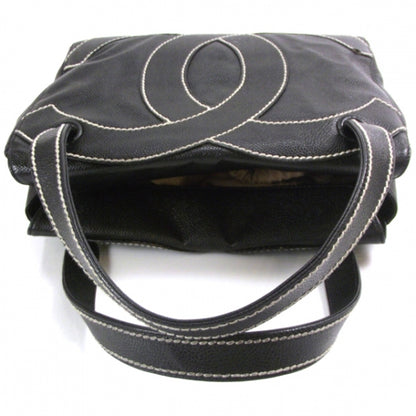 Chanel Caviar CC Stitched Small Tote Black 6 of 12