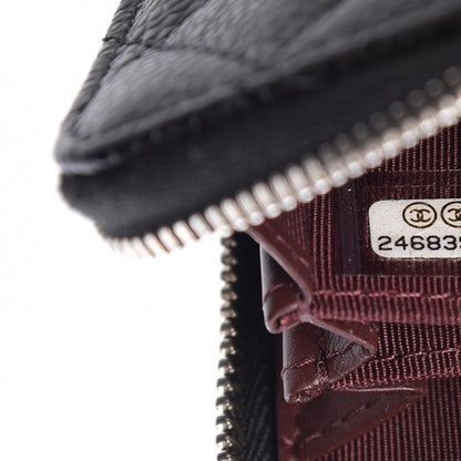 Chanel Caviar Quilted Zip Coin Purse Black 14 of 14