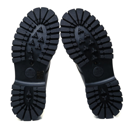 Gucci Calfskin Oliver Sylvie Web Mens Oxfords 8 Black 5 of 8