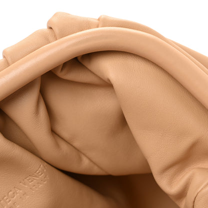 Bottega Veneta Smooth Butter Calf The Pouch Oversized Clutch Almond 12 of 13