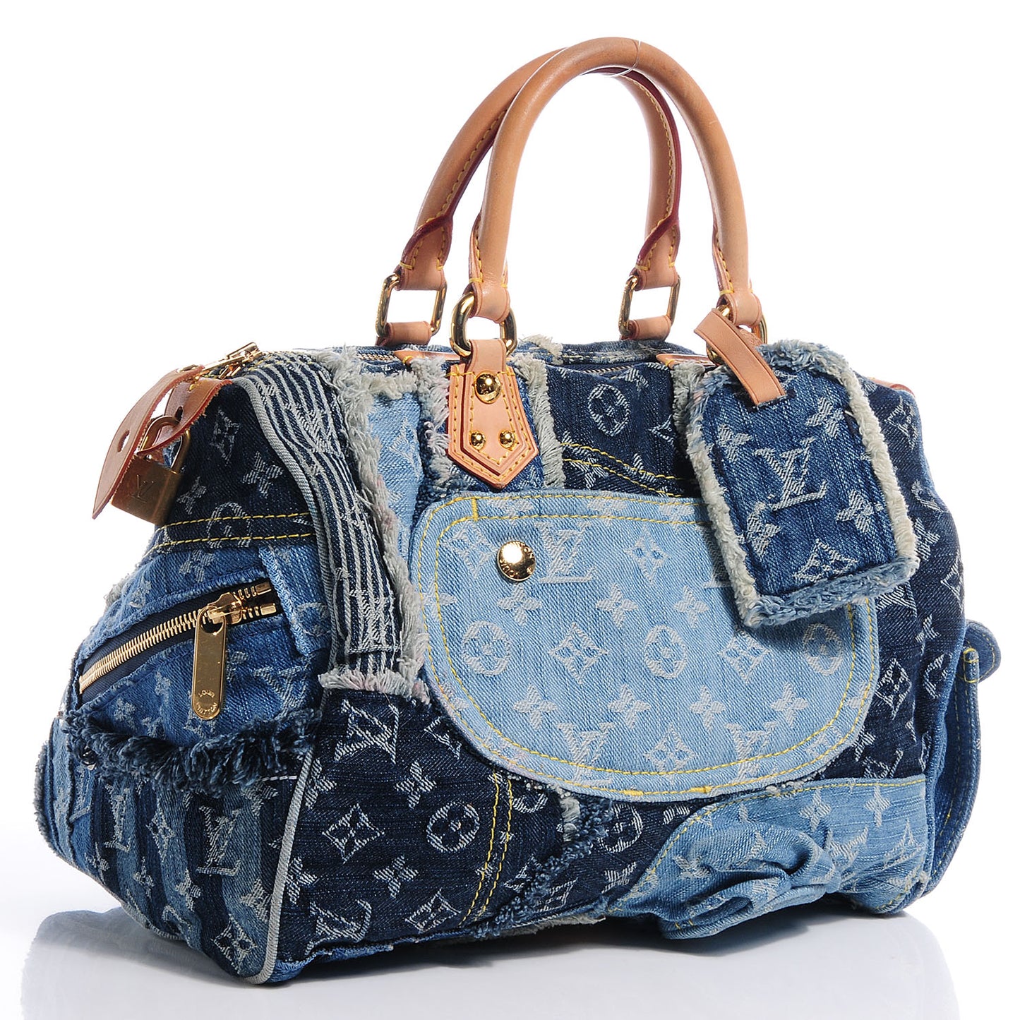Denim Patchwork Speedy 30 Blue