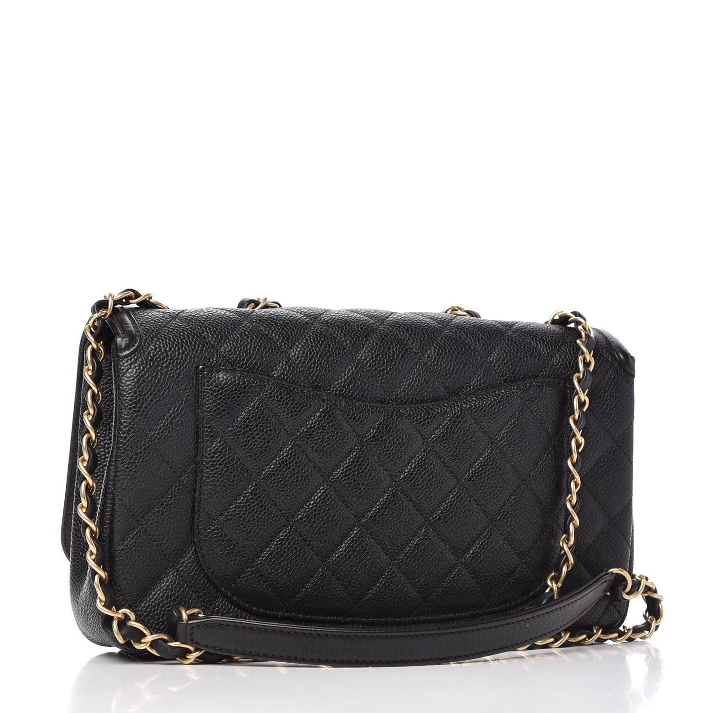 Caviar Quilted Medium CC Filigree Flap Black