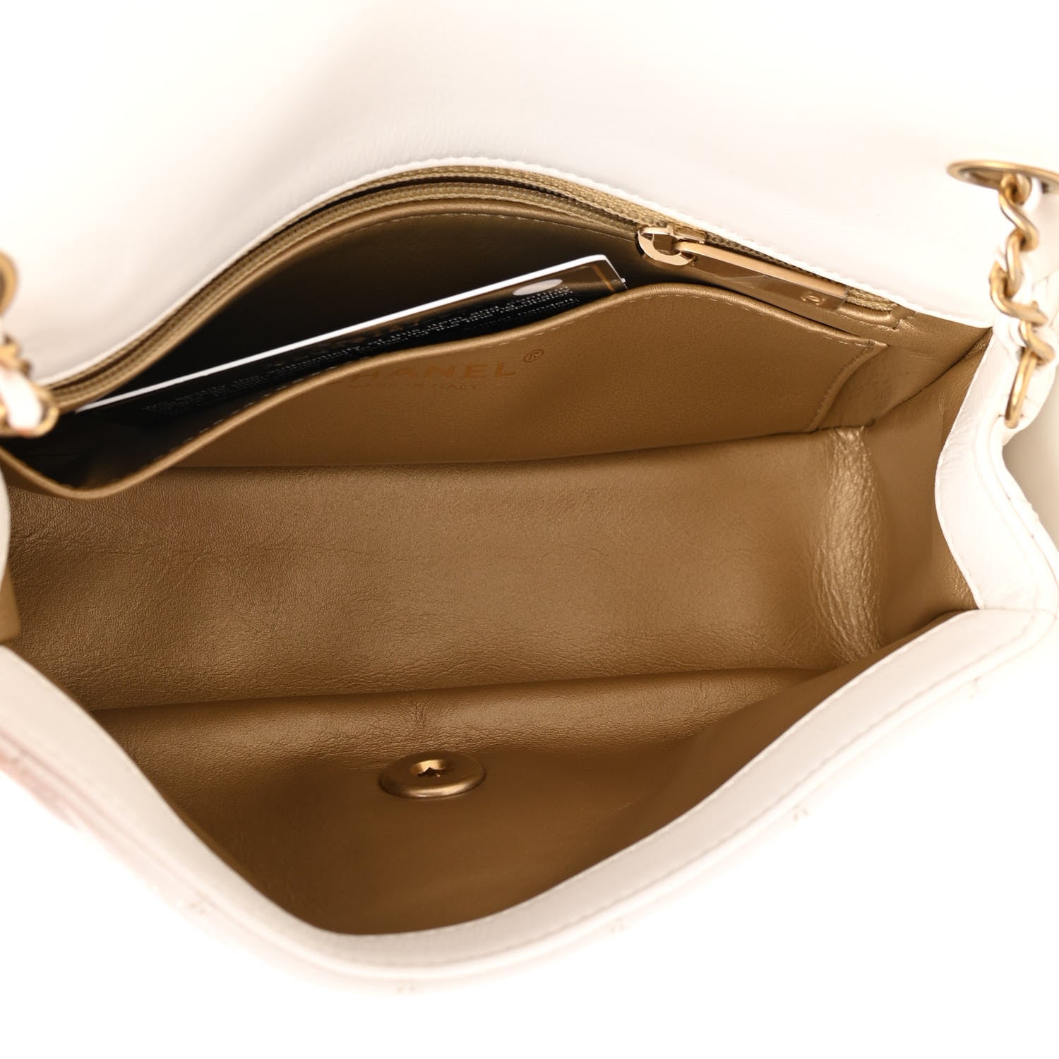 Chanel Lambskin Quilted Mini Rectangular Pearl Crush Flap White 5 of 14